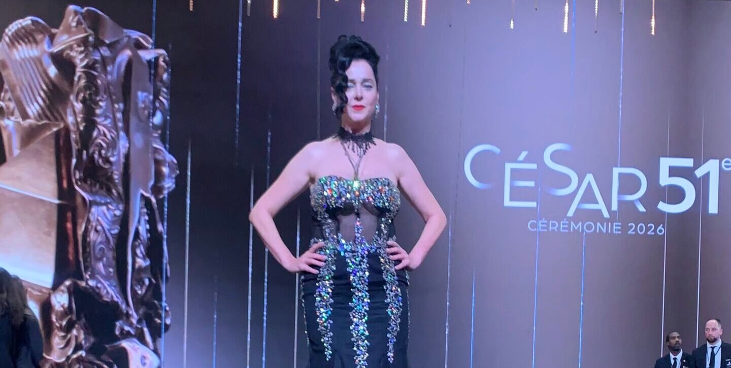 Despina Mirou Dazzles in Paris Honoring Jim Carrey