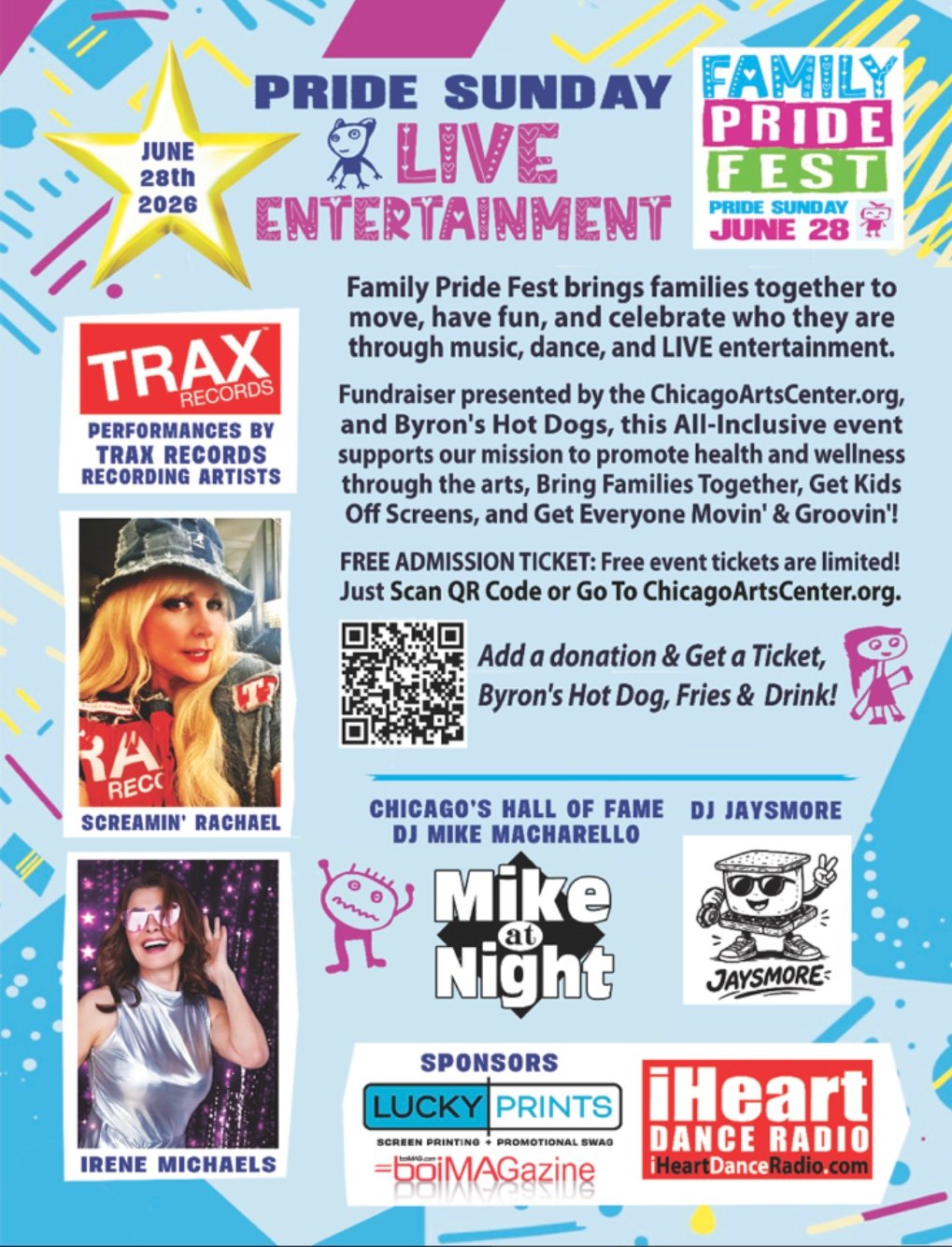 Irene Michaels Brings Her Inspirational Spirit to Family Pride Fest During Chicago Pride Month Irene Michaels Brings Her Inspirational Spirit to Family Pride Fest During Chicago Pride Month