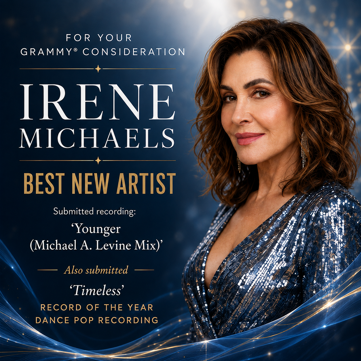 IRENE MICHAELS SUBMITTED FOR MULTIPLE 68TH GRAMMY AWARDS CONSIDERATION